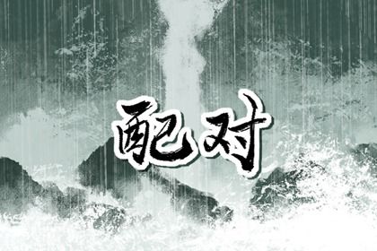 情感配对 合八字合婚 俩人姻缘